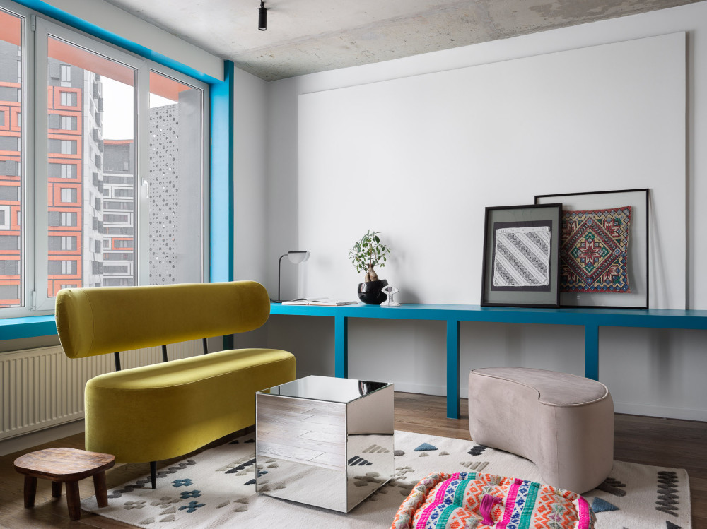 Индийский ковёр из шерсти «SKANDI KILIM»